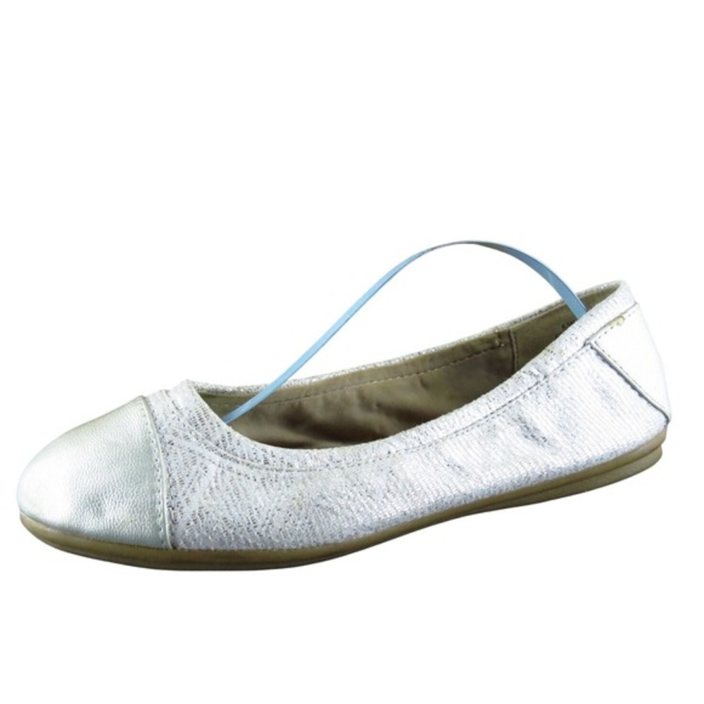 Easy Spirit Women's Gessica Ballet Silver Textile Sz 6.5 Medium Gently Used 2025